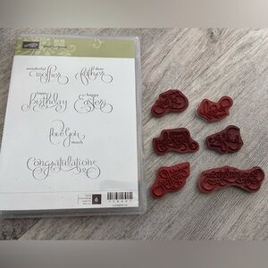 Stampin Up Retired Set of 6